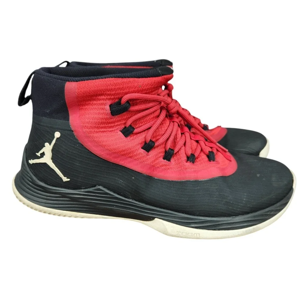 Jordan Ultra Fly‎ 2 Basketball Shoes Mens 14 Black Red Sneakers 897998-001